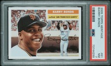 2005 Topps Heritage 61 Barry Bonds PSA 7