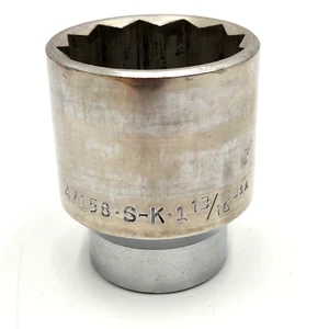 S-K 3/4" Drive 12 Pt Model No. 47158 Socket 1-13/16" SK USA Made Tool - Picture 1 of 8