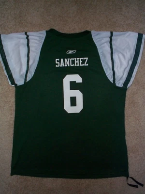 New York NY Jets MARK SANCHEZ NFL Jersey Adulto MUJER/MUJER/DAMA (XXL-2XL) Foto 1 de 3