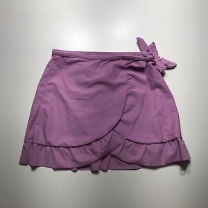 Unbranded Active Skirt Girls Size 20 Inches Waist Lilac Faux Wrap Gymnastic