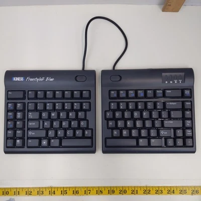 Kinesis Freestyle2 Blue Ergonomic Split Bluetooth Keyboard Model KB800PB-BT PC - Image 1 of 4
