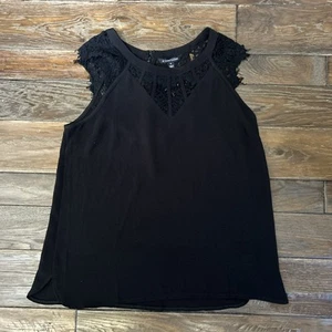 41 Hawthorn Blouse Women’s Medium Black Lace Trim Top Blouse Bohemian - Picture 1 of 5