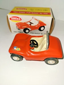 Cochecito divertido Tonka pequeño vintage No. 500 en caja original, 2 plazas Dune Buggy naranja - Imagen 1 de 12