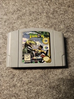 Turok: Dinosaur Hunter Nintendo 64 1997 Cartridge Only Authentic Players Choice - Image 1 of 4
