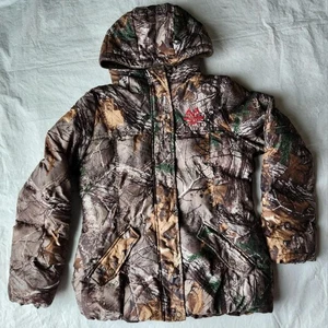 Realtree Camouflage/ Camo Full Zip Puffer Jacket w/Hood Men's Large (42-44) - Picture 1 of 8