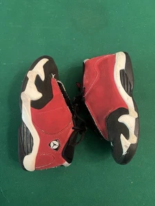 Jordan 14 Retro Gym Red Toro TD Toddler Size 10C Black Nike Air Baby 312093-006 - Picture 1 of 15