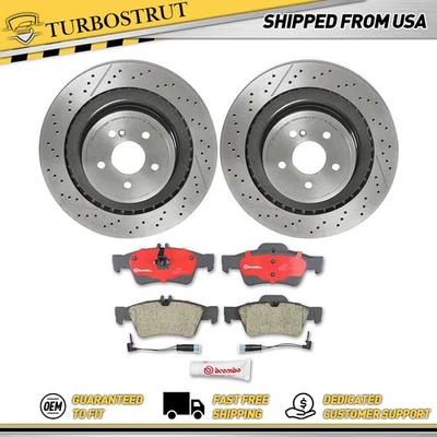 Rear OE Brake Rotors Pads Kit For 2010-2013 Mercedes-Benz E63 AMG - Image 1 of 4