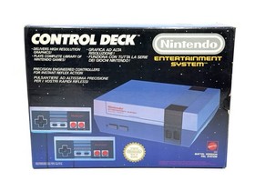 1986 FIRST RELEASE NES CONTROL DECK NINTENDO CONSOLE MATTEL BOX  # FK