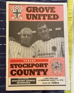 Grove United vs. Stockport County Pre-Season Friendly 1996-1997 - Picture 1 of 2