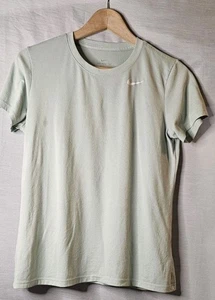Nike Shirt Womens Medium Light Green Dri Fit Athletic Cut Workout Short Sleeve  - Picture 1 of 4