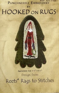 Punchneedle ricamo modello "tappeti agganciati" disegno di Reets stracci da cucire. - Foto 1 di 2