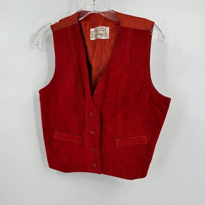 Juan Sebastian Womens Vest L Suede Western Boho Cottagecore Vintage Festival - Image 1 of 4