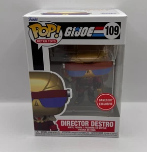 Funko Pop Retro Toys #109 GI Joe Director Destro mit PROTECTOR GAMESTOP EXKLUSIV - Bild 1 von 2
