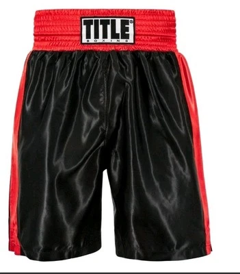 TITLE BOXING Edge Trunks 2.0 Shorts Size XXL 42-46 Waist Black And Red NWT - Image 1 of 4