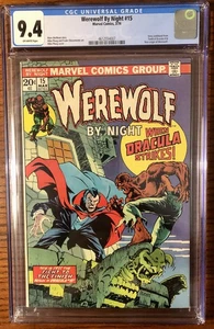 Werewolf By Night #15 CGC 9.4 New Origin Of Werewolf  w/Dracula Ploog Cover 1974 - Picture 1 of 4