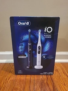 Oral-B iO Series 7 S Series Electric Toothbrush Twin Pack Black/White Sealed New - Picture 1 of 4