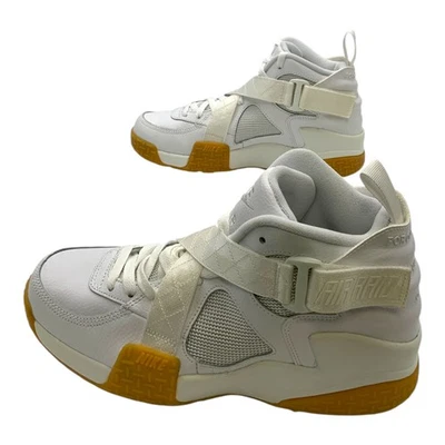 Zapato de baloncesto Nike Air Raid blanco/blanco-goma marrón claro EE. UU. Para hombres 8,5 Foto 1 de 4