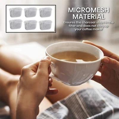 6 Pieces of Spare Carbon Water Filters for  Coffee Machines - Image 1 of 4