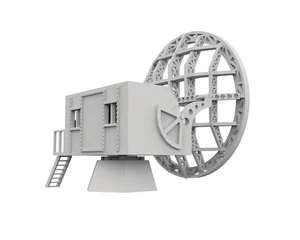 Dover Radar Station Würzburg radar WWII03 3D PRINTED Wargame Terrain Bolt Action - Picture 1 of 5