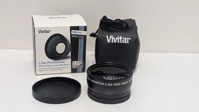 Vivitar 58mm Wide Angle Lens w/ Macro VIV-58W 0.43x Professional - Image 1 of 4