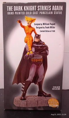RARO 2001 DC Direct Dark Knight Strikes Again 13.5" Estatua Nunca Abierta Certificado de Autenticidad/Le Foto 1 de 4