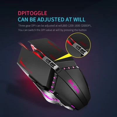 Light Lightweight DPI USB Connection Wide Compatibility Ergonomic Design - Image 1 of 4
