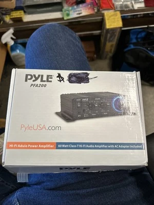 Pyle PFA200 60W Class T Hi-Fi Tiny Audio Power Amplifier w/ Power Adapter W/ Box - Image 1 of 4