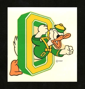 orig./Minty!!! 1960's Oregon Ducks **Angelus DECAL** Fighting Ducks Mascot - Foto 1 di 2