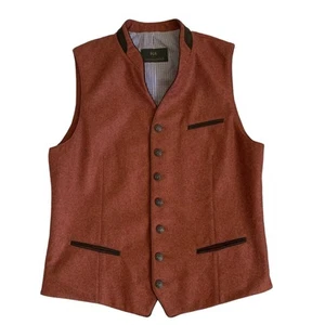 Schneider Austria Mens Bipa Waistcoat Vest Wool Cashmere Blend Size 50 (40 US) - Picture 1 of 10