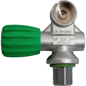 SF-1 TopDeal: SOS Nitrox Monoventil Rubber Knob Links M25x2  M26 Abgang 230 bar - Bild 1 von 1