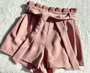 Pantalones cortos Shein para mujer con cinturón rosa coral talla S - Imagen 1 de 7