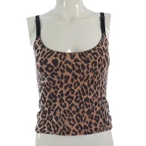 Dolce Gabbana Top Leopard Print Camisole Cotton Blend Stretch Y2K size M - Picture 1 of 17