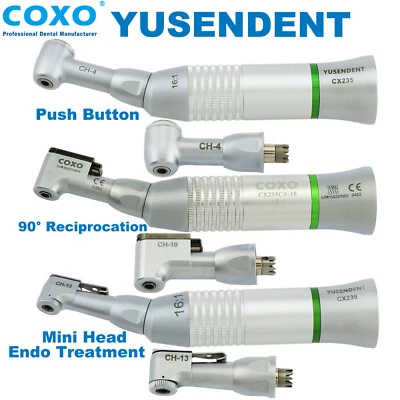 COXO Dental 16:1 Pulsador Endo Contra Ángulo Baja Velocidad Pieza de Mano NSK Mini Cabezal Foto 1 de 4