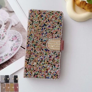 Bling Anti Scratch Leather Flip Wallet Phone Case Cover For iPhone 16 Pro Max 15 - Picture 1 of 20