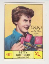 Panini Campioni Dello Sport 1968-69 card #481 Betty Cuthbert Australia Athletics