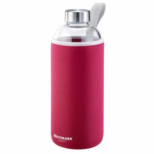 Westmark Trinkflasche Viva aus Glas 1 l, mit Cover, rot, 5274226R - Bild 1 von 5