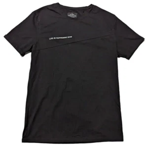 Renuar Men's shirt Life is Happening Now Think Like the Person You Want to Be M - Picture 1 of 10