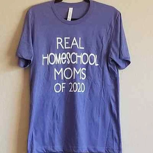 Blueberry Real Homeschool Moms of 2020 T-Shirt - M - Picture 1 of 2