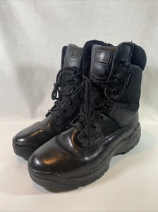 5.11 Tactical Boots Men’s 8” Side Zip Sz 8.5 ATAC Storm Black Leather Combat - Picture 1 of 20