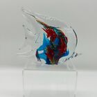 Art Glass Angel Fish Double Sided Paperweight Figurine Mini Fish Coral
