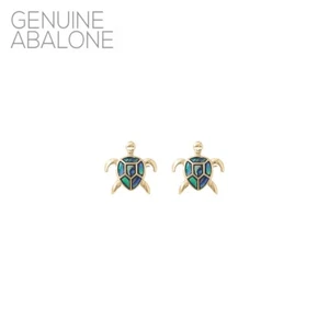 Original Abalone Schildkröte Ohrringe Crystal Avenue, Modeschmuck (0,6 x 0,55 Zoll) - Bild 1 von 3