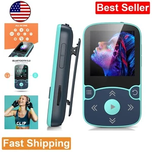 MP3 Player with Clip - Bluetooth 5.0 - Lossless Sound - Sport Running - Blue - Picture 1 of 10