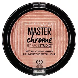 MAYBELLINE Master Chrome Metallic Highlighter MOLTEN ROSE GOLD 050 - Picture 1 of 1