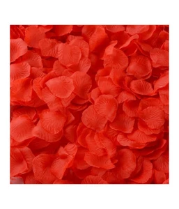 2400 Pezzi Petali Petalo Di Stoffa Rosso Artificiali Decoro Vetrine Nozze Party - Foto 1 di 1