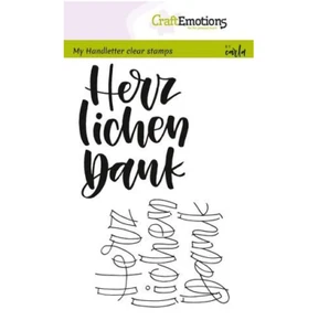 CraftEmotions clearstamps A6 - handletter - Herzlichen Dank (DE) 011852 - Bild 1 von 1
