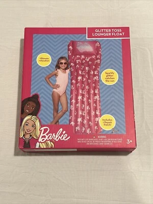 Balsa flutuante espreguiçadeira Barbie 2024 67 x 25 9 polegadas - Imagem 1 de 2