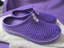 Purple AMOJI Life is Movement Crock style unisex sandals shoes