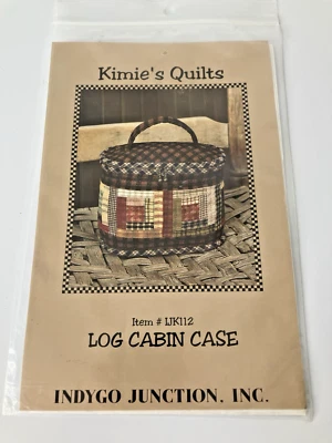 Vintage Quilt LOG CABIN CASE IJK112 Pattern Kimie's Quilts Indygo Junction ~ NEW - Image 1 of 4