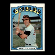 Andy Etchebarren 1972 Topps Baltimore Orioles #26 Set Break LOOK!