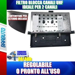 TRAPPOLA FILTRO ELIMINA CANALE A 2 CELLE LIBERA TARABILE IDEALE PER 2 CANALI - Imagen 1 de 1